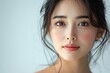 A beautiful Asian woman with smooth skin. Generative Ai.