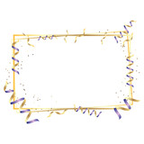Fototapeta  - Festive frame for party or birthday