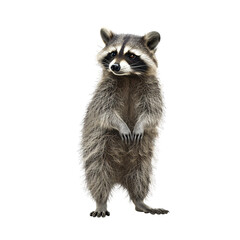 Wall Mural - raccoon isolated on background.