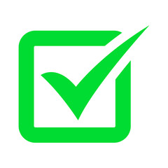 Green check mark icon.