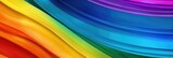 Fototapeta Tęcza - A vibrant rainbow with seven distinct colors, Side view, remote control aerial