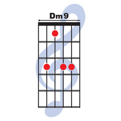 Dm9  guitar chord icon