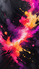 Wall Mural - abstract watercolor background with splashes