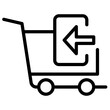© SAMDesigning - Cart Returned icon vector image. Can be used for Ecommerce Store.