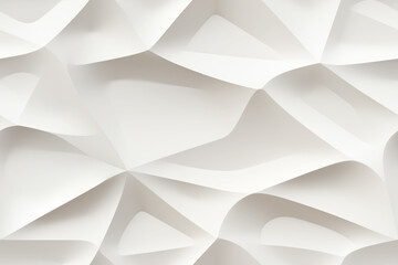 Abstract 3d white background, geometric shapes seamless pattern texture.