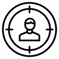 Wall Mural - Customer Focus icon vector image. Can be used for Core Values.