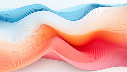 Utilize generative design to depict waves or ripples of different colored powders flowing across the frame, creating a visually appealing and harmonious pattern against the white background