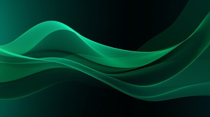 Wall Mural - vibrant green abstract background with dynamic lines - captivating visuals for creative projects