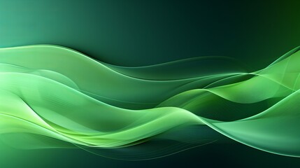 Wall Mural - vibrant green abstract background with dynamic lines - captivating visuals for creative projects