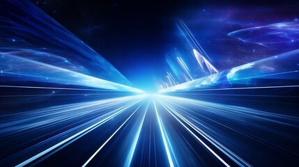 Wall Mural - vibrant interstellar journey: abstract new age space background with intergalactic highway, perfect 