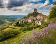 Najac village in the south of France