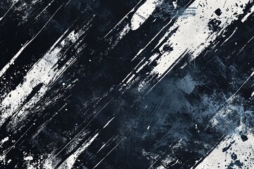 Monochrome Urban Grit: Black and White Grunge Texture, Suited for Extreme Sportswear, Racing, and Cycling - A Bold Vector Pattern