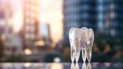 Wall Mural - model of human tooth