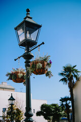 street lamp on sky