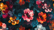 vibrant floral watercolor texture background