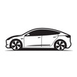 © Iryna - Electric car in cartoon, doodle style. Isolated 2d vector illustration in logo, icon, sketch style, Eps 10. AI Generative