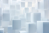 Fototapeta Perspektywa 3d - Abstract white cubes background. Numerous white cubes in varying sizes creating an abstract geometric pattern