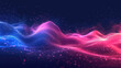 abstract revolution growling light wave background