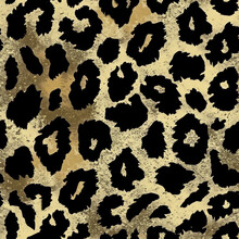 Animalistic Pattern Design, Black With Gold Colours 