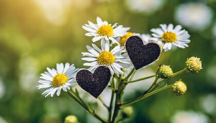 Wall Mural - branch with hearts