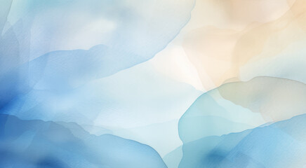 Wall Mural - Abstract watercolor background in pastel blue colors