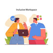 © inspiring.team - Neurodiversity. Cognitive development spectrum. Mental health awareness. Sociability, learning ability, attention span, mood and mental disorders. Flat vector illustration