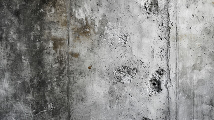 Grunge Concrete Wall Texture with Natural Patterns and Bullet Holes