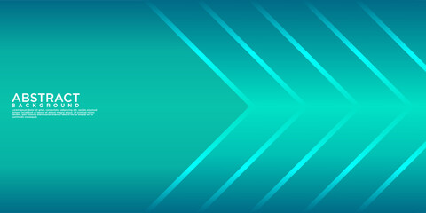 Wall Mural - Geometric blue abstract background with arrow metal lines, overlapping layers on dark space with light effect decoration. Modern graphic design template element for poster, flyer, brochure or banner