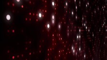 3D Wall Of Animated Blinking Red Led Light Dots, Looping Texture Background Design