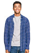 © Krakenimages.com - Young handsome african american man wearing casual clothes with a happy and cool smile on face. lucky person.