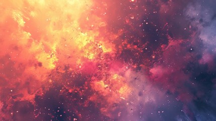 Wall Mural - fantasy space background. abstract fractal shapes