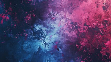 Poster - Abstract blue and pink grunge background. Fantasy fractal texture