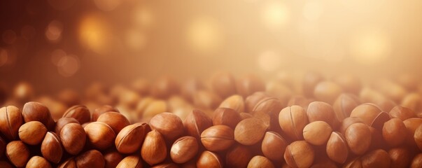 Hazelnut retro gradient background with grain texture