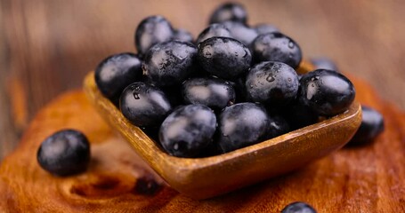 Wall Mural - fresh pure blue grapes, sweet ripe grapes on the table