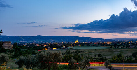 Rural landscape in Italy near Assisi