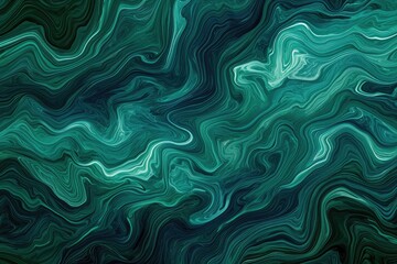  Green waves seamless pattern background