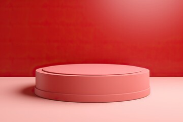 Wall Mural - abstract 3d podium with pastel colors for cosmetic display.
