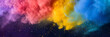 Abstract backgroud - Vibrant Holi Explosion: A Colorful Powder Cloud - Festive Dust: Abstract Holi Design