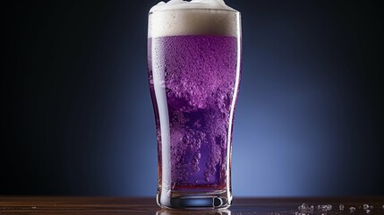 Special Violet Beer With Copy Space For Text