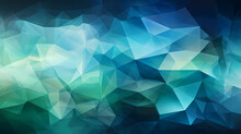 Modern Blue And Green Digital Art Geometric Background Wallpaper