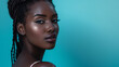 © Dennis - Beautiful amazing Bahamas woman on studio background