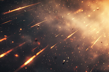 Wall Mural - fireworks in the night sky