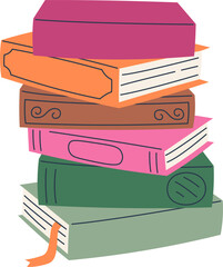 Wall Mural - Stack Of Books