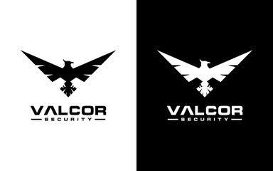 Wall Mural - Letter V logo template. Wings design element vector illustration. Corporate branding identity