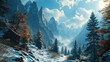 Winterzauber im Bergtal.