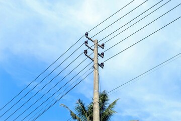 power lines and wires