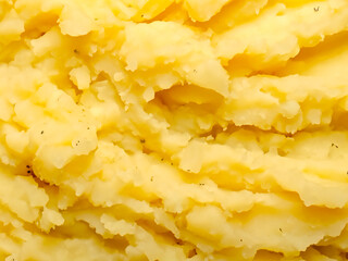 Poster - mashed potatoes texture close up