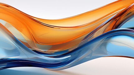 Wall Mural - 3d rendering abstract fluid background, gradient color,