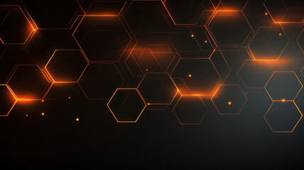 Wall Mural - Abstract hexagon background. Technology polygonal design. Digital futuristic minimalism