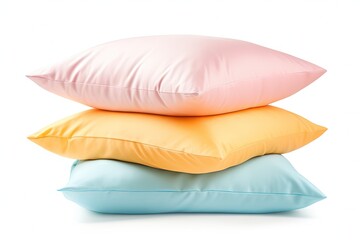 Sticker - White isolated soft pillows